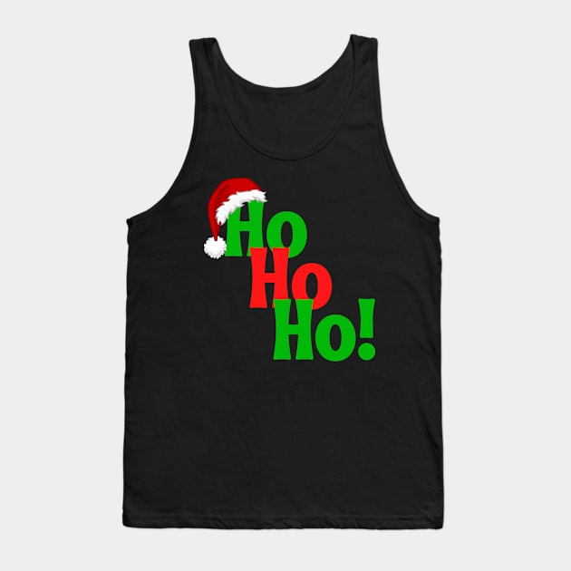 Ho, Ho, Ho - Christmas Tank Top by E.S. Creative